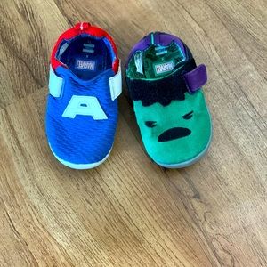 Toddler boys size 6 tea captain America and hulk Tom’s collaboration marvel